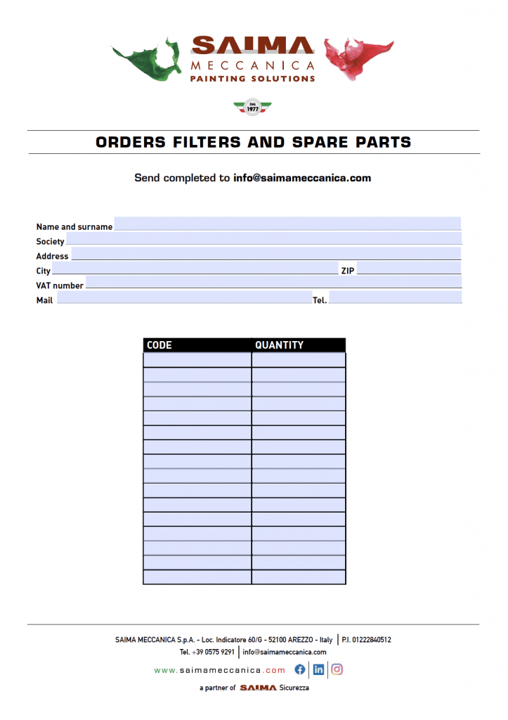 Order form